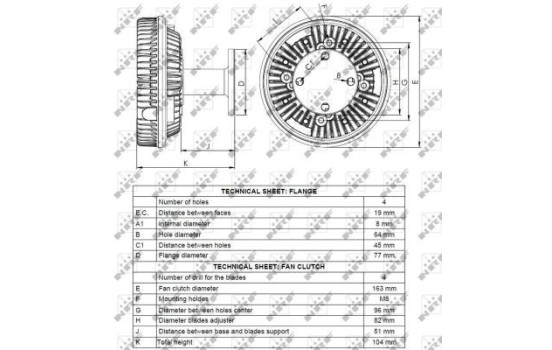 Embrayage, ventilateur de radiateur 49129 NRF, Image 3