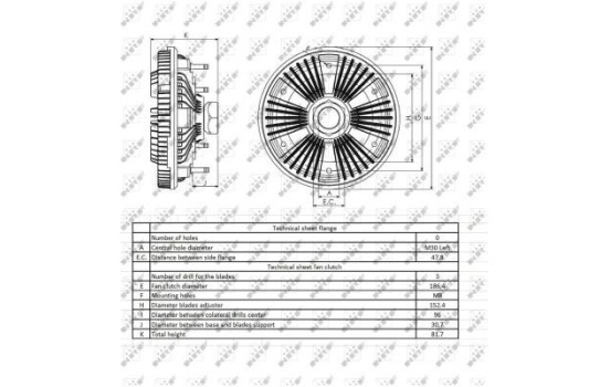 Embrayage, ventilateur de radiateur 49406 NRF, Image 4