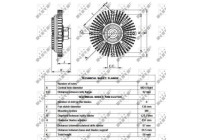 Embrayage, ventilateur de radiateur 49519 NRF