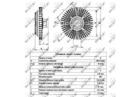 Embrayage, ventilateur de radiateur 49520 NRF