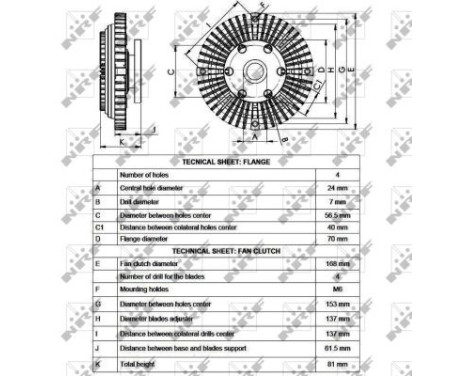 Embrayage, ventilateur de radiateur 49526 NRF, Image 5