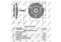 Embrayage, ventilateur de radiateur 49534 NRF