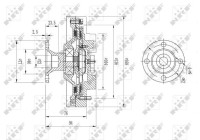 Embrayage, ventilateur de radiateur 49579 NRF