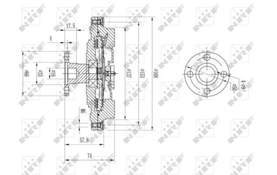 Embrayage, ventilateur de radiateur 49580 NRF