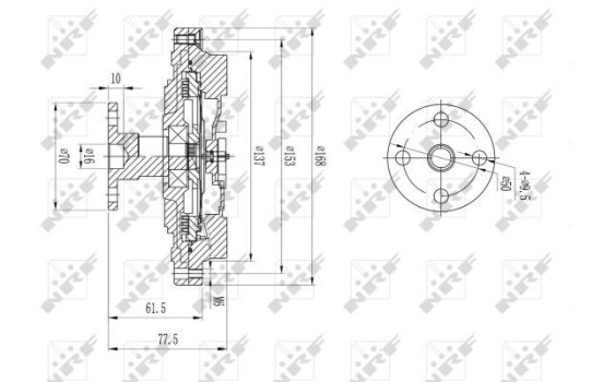 Embrayage, ventilateur de radiateur 49586 NRF, Image 2