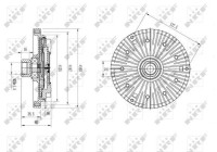 Embrayage, ventilateur de radiateur 49589 NRF
