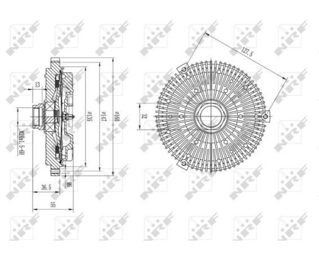 Embrayage, ventilateur de radiateur 49590 NRF, Image 5