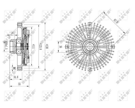 Embrayage, ventilateur de radiateur 49595 NRF, Image 5