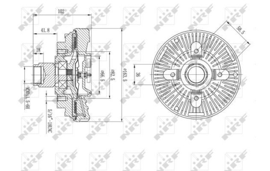 Embrayage, ventilateur de radiateur 49596 NRF, Image 5