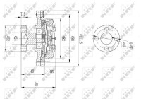 Embrayage, ventilateur de radiateur 49609 NRF