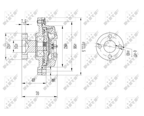 Embrayage, ventilateur de radiateur 49609 NRF, Image 2