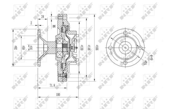Embrayage, ventilateur de radiateur 49612 NRF