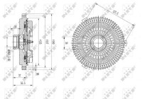 Embrayage, ventilateur de radiateur 49622 NRF