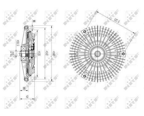 Embrayage, ventilateur de radiateur 49627 NRF, Image 5