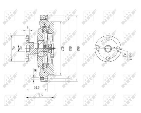 Embrayage, ventilateur de radiateur 49630 NRF, Image 5