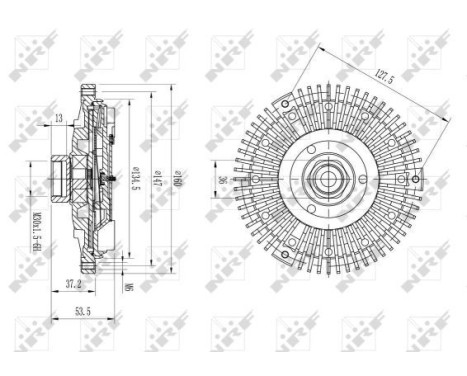 Embrayage, ventilateur de radiateur 49633 NRF, Image 5