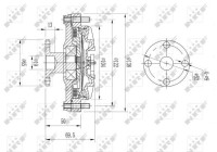 Embrayage, ventilateur de radiateur 49652 NRF
