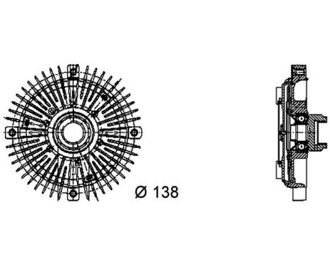 Embrayage, ventilateur de radiateur BEHR HELLA SERVICE *** PREMIUM LINE ***, Image 2