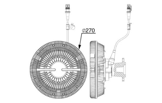 Embrayage, ventilateur de radiateur BEHR *** PREMIUM LINE ***, Image 2