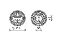 Embrayage, ventilateur de radiateur