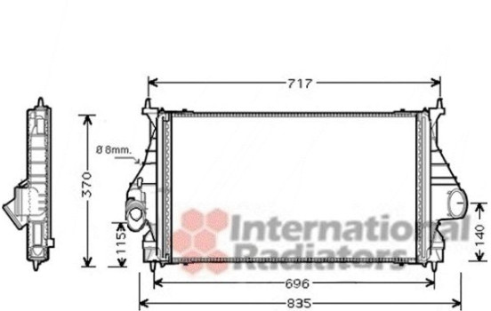 INTERCOOLER 406 2.2HDi MANUEL à partir de '99 40004273 International Radiators, Image 2