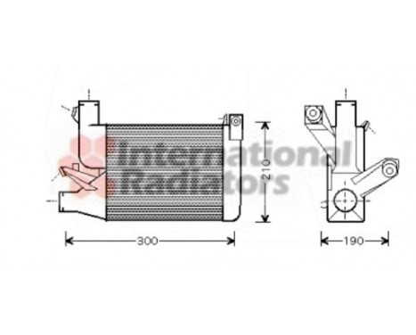 INTERCOOLER 525 TDS 06004260 International Radiators, Image 2