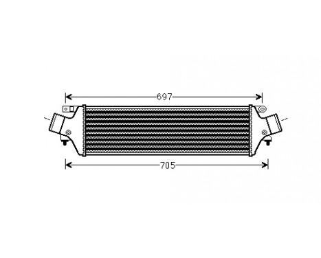 Intercooler, échangeur 01004118 International Radiators