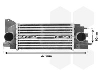 Intercooler, échangeur 02004231 International Radiators