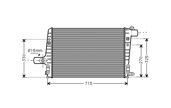 Intercooler, échangeur 03004136 International Radiators, Image 2
