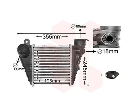 Intercooler, échangeur 03004185 International Radiators Plus