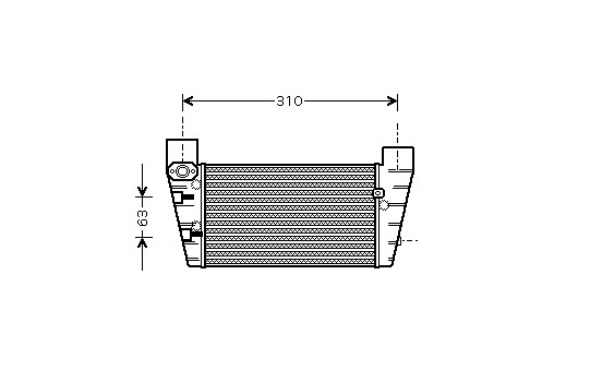 Intercooler, échangeur 03004186 International Radiators, Image 2