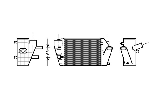 Intercooler, échangeur 03004187 International Radiators, Image 2