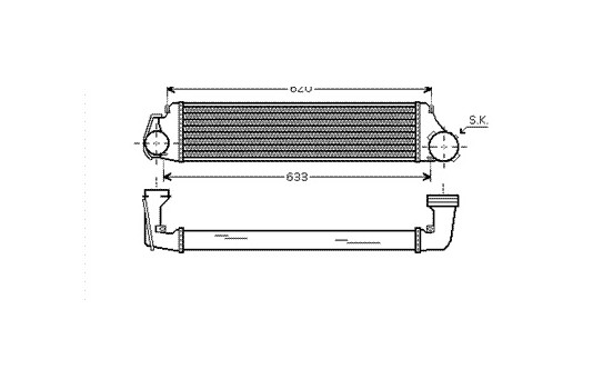Intercooler, échangeur 03004224 International Radiators, Image 2