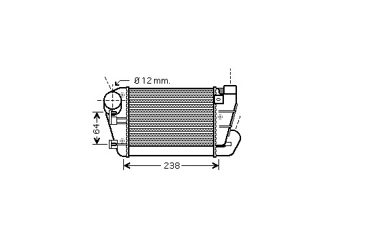 Intercooler, échangeur 03004250 International Radiators