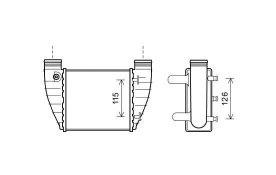 Intercooler, échangeur 03004345 International Radiators, Image 2