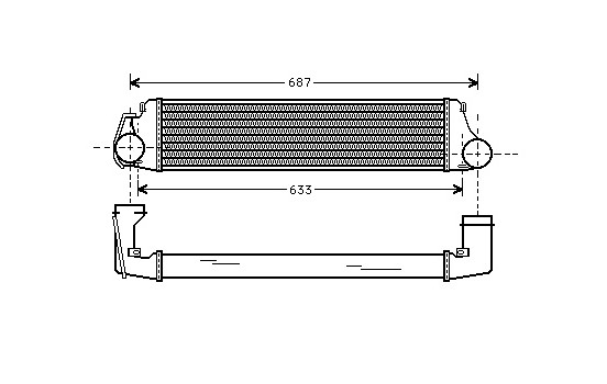Intercooler, échangeur 06004207 International Radiators, Image 2