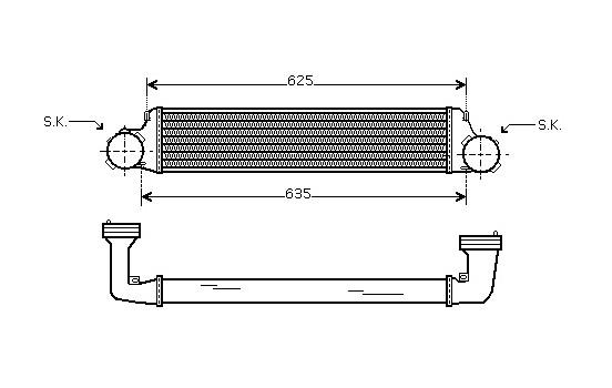 Intercooler, échangeur 06004280 International Radiators, Image 2