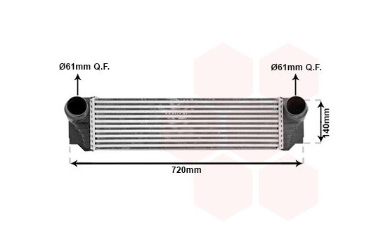 Intercooler, échangeur 06004376 International Radiators, Image 2