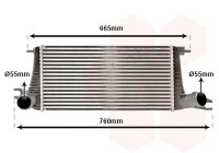 Intercooler, échangeur 06004577 International Radiators