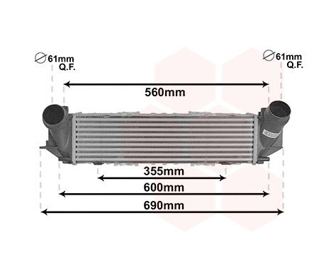 Intercooler, échangeur 06014711 International Radiators