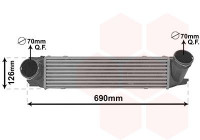 Intercooler, échangeur 06014712 International Radiators