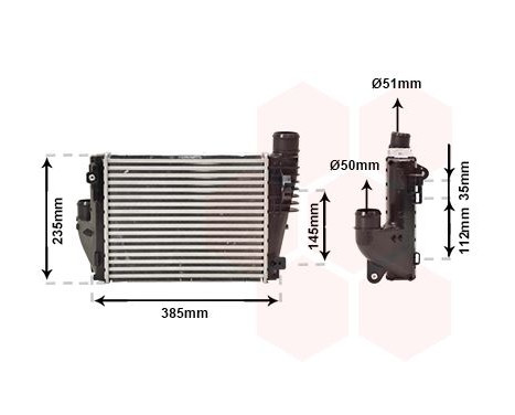 Intercooler, échangeur 09004317 International Radiators