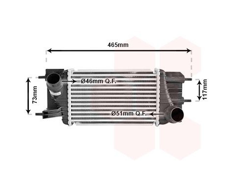 Intercooler, échangeur 13014715 International Radiators