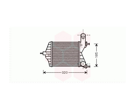 Intercooler, échangeur 17004280 International Radiators, Image 2