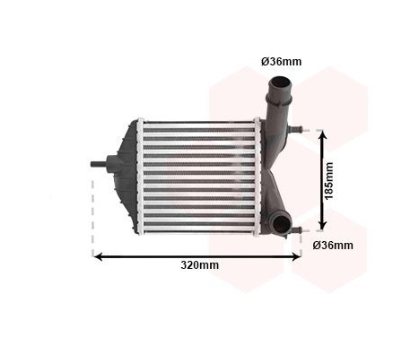 Intercooler, échangeur 17004280 International Radiators