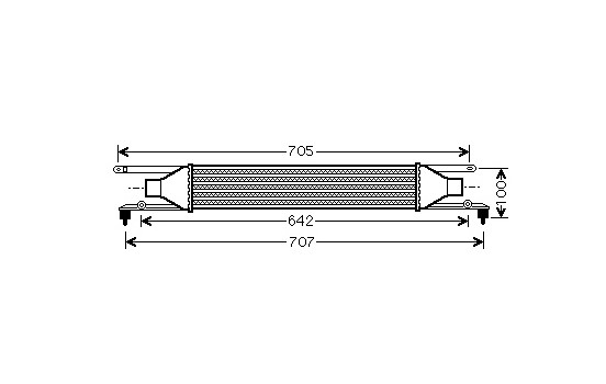 Intercooler, échangeur 17004320 International Radiators