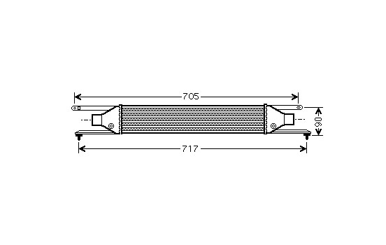 Intercooler, échangeur 17004354 International Radiators
