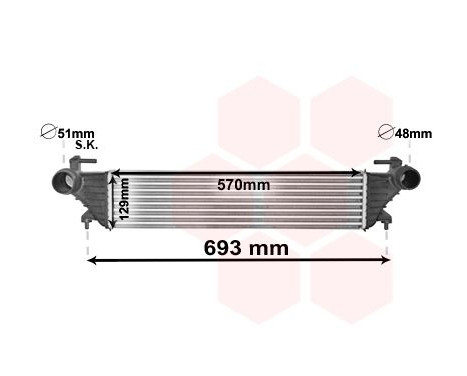 Intercooler, échangeur 17004415 International Radiators