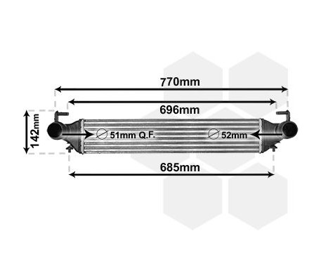 Intercooler, échangeur 17014702 International Radiators