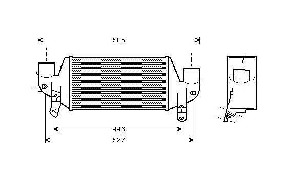 Intercooler, échangeur 18004313 International Radiators, Image 2